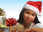 *** Christmas girl and gifts ***