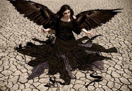 Gothic Angel - animation, fantasy, people, beautiful, photography, entertainment, other