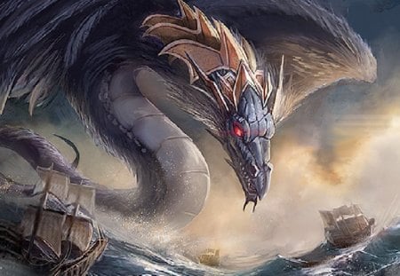 Sky Serpent - monster, serpent, pirate, clan, sky