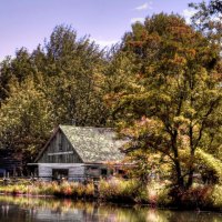 old time village in ontario canada hdr