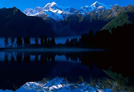 Lake Matheson Refleja el Monte Tasman - lake, refleja, matheson, monte, tasman