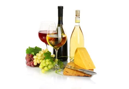 *** Wine...cheese and grapes *** - grapes, food, wine, cheese