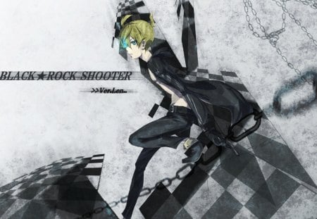 Black Rock Shooter - vocaloid, black rock shooter, kagamine, len