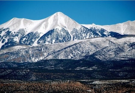 High mountains - winter, nature, hd, landscape, snow, scene, mountains, wallpaper