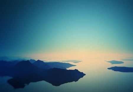 Rising reflection - awesome, minimal, sea, simple, pure, peaceful, cool, minimilistic