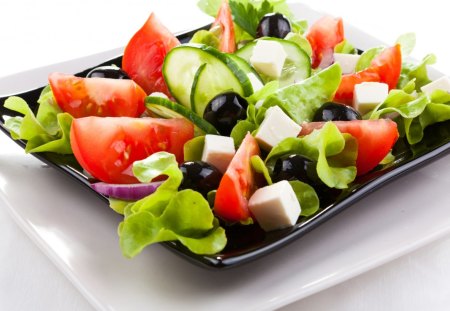 *** Fresh salad *** - fresh, salad, vegetables, food, plate