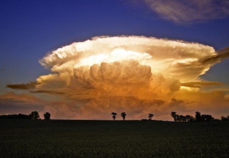 Cloud of Storm - weather, sun, landscape, reflections