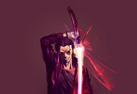 Demise - hot, magic, angry, mean, katana, future, anime, sword, awesome, guy