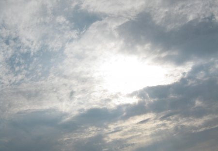 Sunburst Of Heaven's Light - sky, sun, rays, clouds