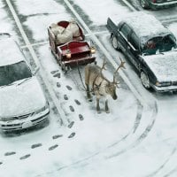 Santas Sleigh Parked