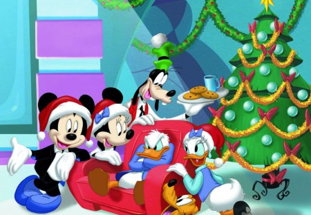 Disney Christmas - mickey mouse, donald duck, mickey mouse christmas, disney christmas, minnie mouse