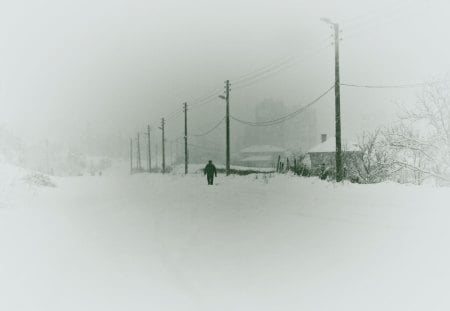 Winter - loneliness, winter, cold, photography