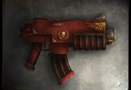 bolter gun - warhammer, bolter, dawn of war, gun