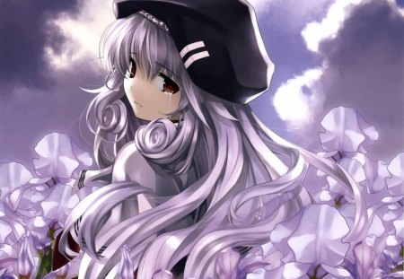 Pretty, cute and sad * FOR ALL WHO LOVES ANIME ART!!! - anime, sad, girl, cute, hair