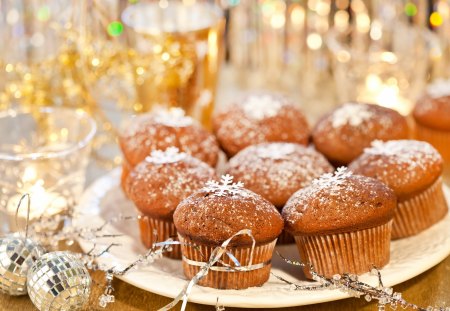 Happy New Year - pretty, magic, sweets, cookie, wine, christmas cookies, magic christmas, merry christmas, xmas, cake, ball, happy new year, beautiful, balls, photography, beauty, lovely, sweet, christmas, champagne, glasses, cakes, new year, glass