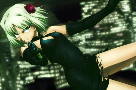 Canaan - gun, canaan, pistol, female, girl, weapon, anime