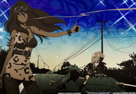 Michiko To Hatchin - girls, anime, michiko, hatchin