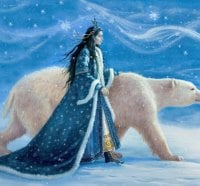 Snow Princess and Polar bear