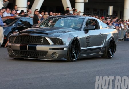 Cobra - ford, mustang, stripes, black wheels