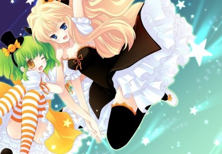 ranka lee and sheryl nome - girls, manga, anime, stars