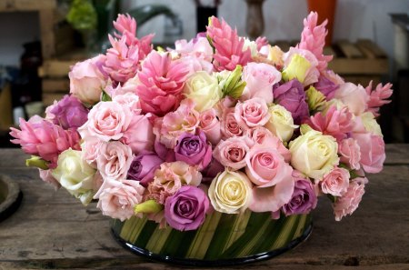 *** Bouquet of pinc flowers *** - nature, bouquet, flowers, pink