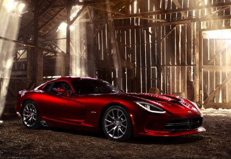 red dodge viper srt