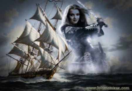 Fantasy women - woman, fantasy, sea, spirit of the sea