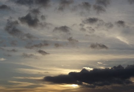 Sun Block - cloud, sky, morning, clouds