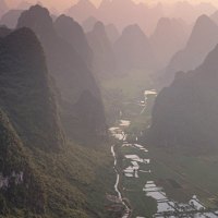 valley in the mist yangshuo china