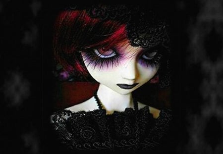 big eyes - women, gothik, dark, eyes