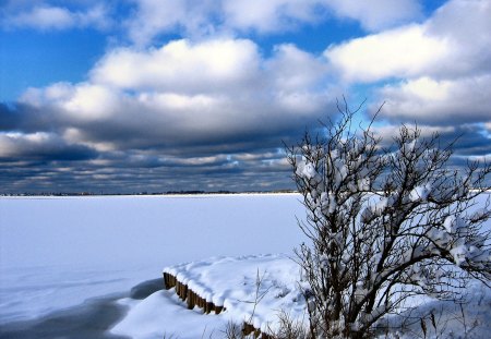 Winterland 03 - snow, germany, winter, beach