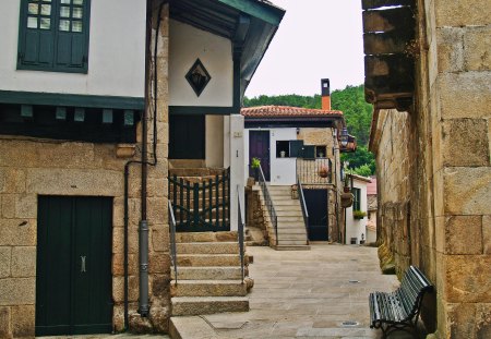 Old stone houses - ancient, calmness, cool, solid