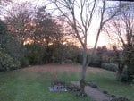 Autumn Garden Sunset