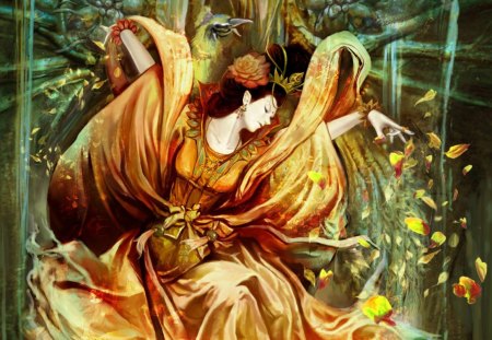 mystic lady - animation, fantasy, people, beautiful, photography, entertainment, other