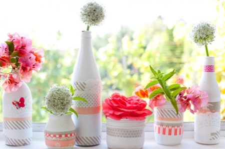 beautiful vases - vases, window, flower, beautiful