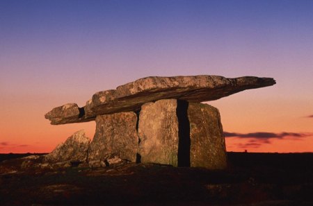 Ancient stones - magic, landscape, stones, celtic, sunset, nature, hd, sky, wallpaper