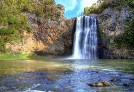 *** New Zealand-Falls Auckland *** - nature, waterfalls, trees, river