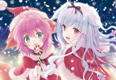 Anime christmas - new year, anime, cute, christmas