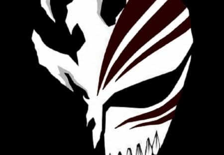 Ichigo's Mask - black, mask, cant think of a fourth, red