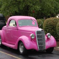 1935 ford coupe pink