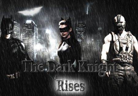 Dark knight rises - bane, batman, dark knight, catwoman