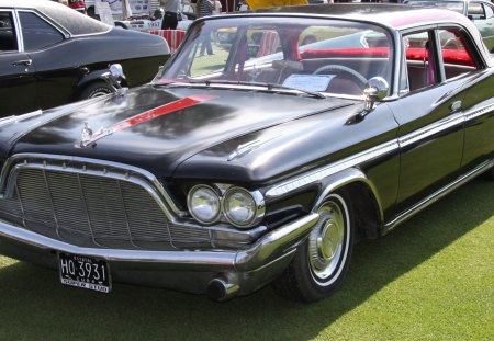 1960 Chrysler Desoto - chrysler, headlights, grills, black, photography, tires