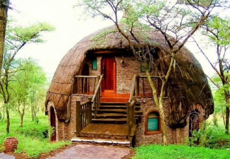 A country house - architecture, house, africa, country