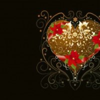 Christmas Rose Heart