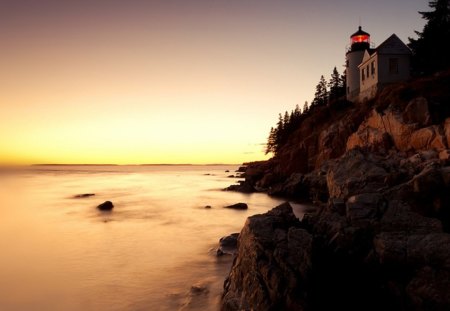 LightHouse - lighthouse, ocean, nature, light