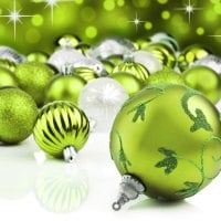 Green & Silver Christmas Balls