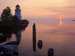 Lighthouse In The Twilight