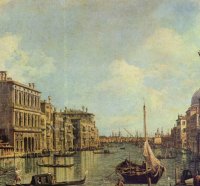 Canaletto - Veduta del Canale Grande in the direction of the port of San Marco