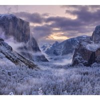 Frosty Mountainscape