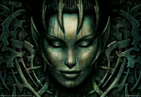 Spellforce 2: Shadows Wars - face, witch, fantasy, game, dark